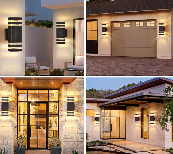 Dusk to Dawn Outdoor Wall Light, Up and Down Lighting, for House and Porch - Image 2