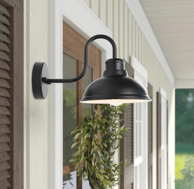 Gooseneck Outdoor Wall Light, Suitable for Porch and Patio - Image 2