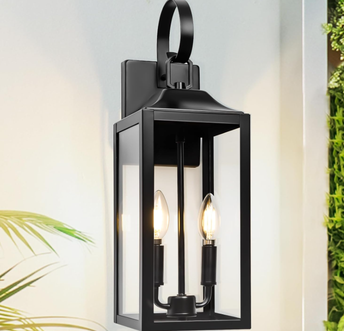 Large Outdoor Wall Light, Modern Design, Waterproof Exterior Fixture