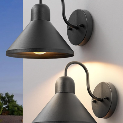 Gooseneck Outdoor Wall Light, Farmhouse Style, Porch Light