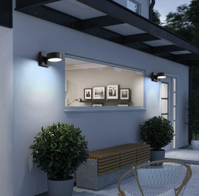 Motion Sensor Outdoor Wall Light, Aluminum Fixture, Waterproof, for Porch and Garage - Image 2