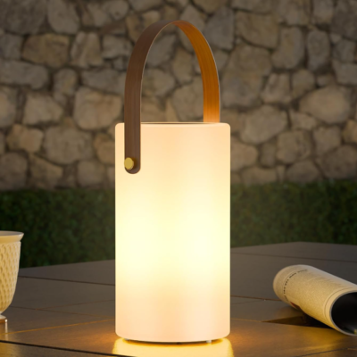 Solar Outdoor Table Lamp, Two-in-One Rechargeable Waterproof Lantern